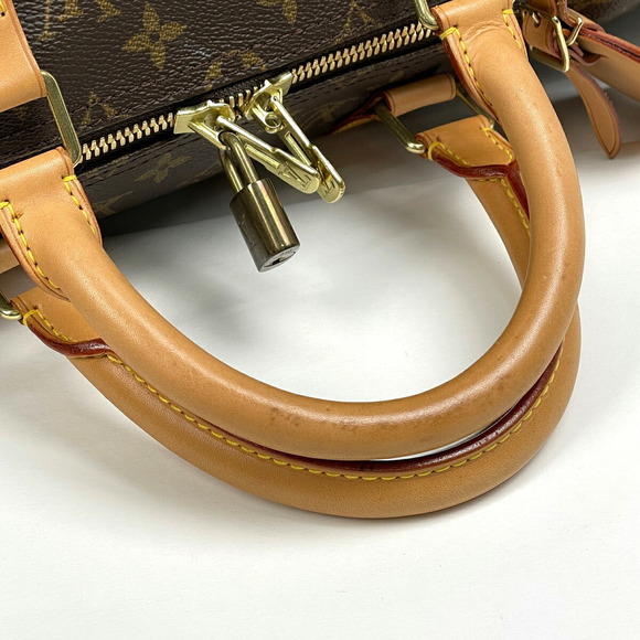 Louis Vuitton Keepall Handbag Monogram Brown Travel Business Boston Bag - Picture 7 of 8